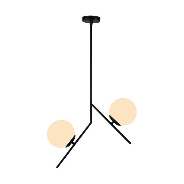 Czarna lampa wisząca Squid Lighting Diagonal, wys. 74 cm