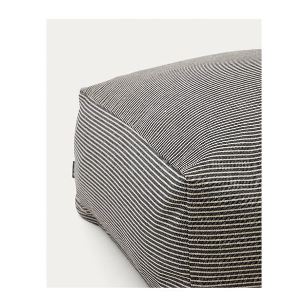 Ciemnoniebieski puf Famara – Kave Home-image-1