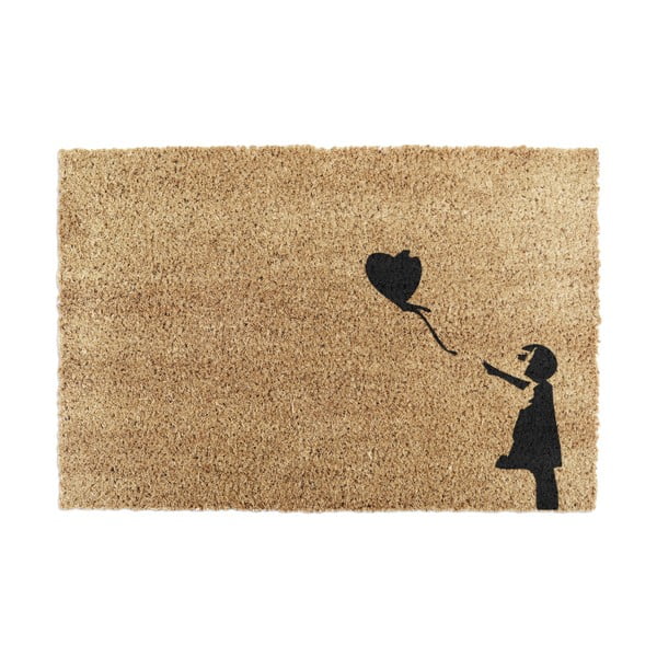 Wycieraczka z włókna kokosowego 40x60 cm Girl With a Ballon – Artsy Doormats