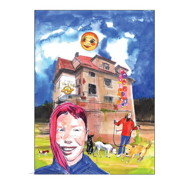 Plakat autorski Toy Box "Aja, Milada i Nikita", 60x45 cm