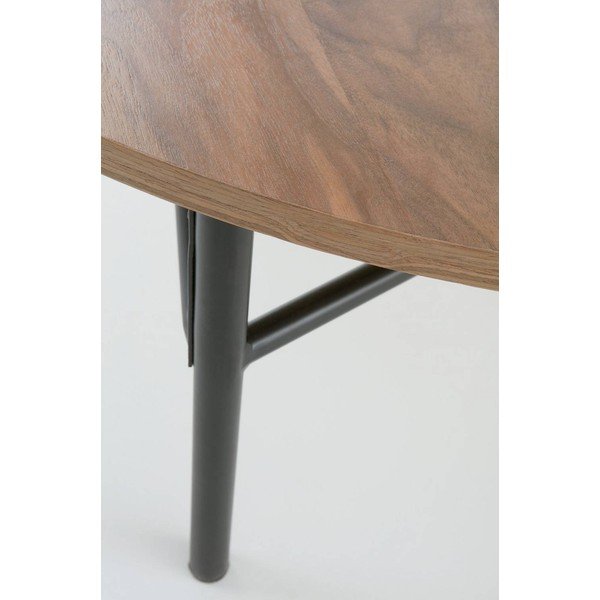 Metalowy okrągły stolik w ciemnym naturalnym kolorze ø 100 cm Valley – Jotex-image-2