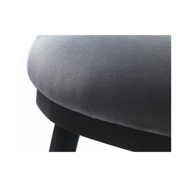 Szara aksamitna  ławka Gain – Unique Furniture-image-1