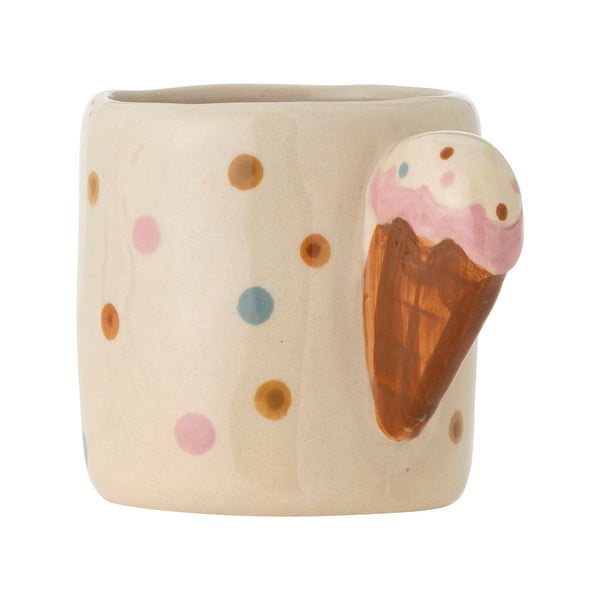 Beżowy ceramiczny kubek dla dzieci 255 ml Creamy – Bloomingville Mini-image-2