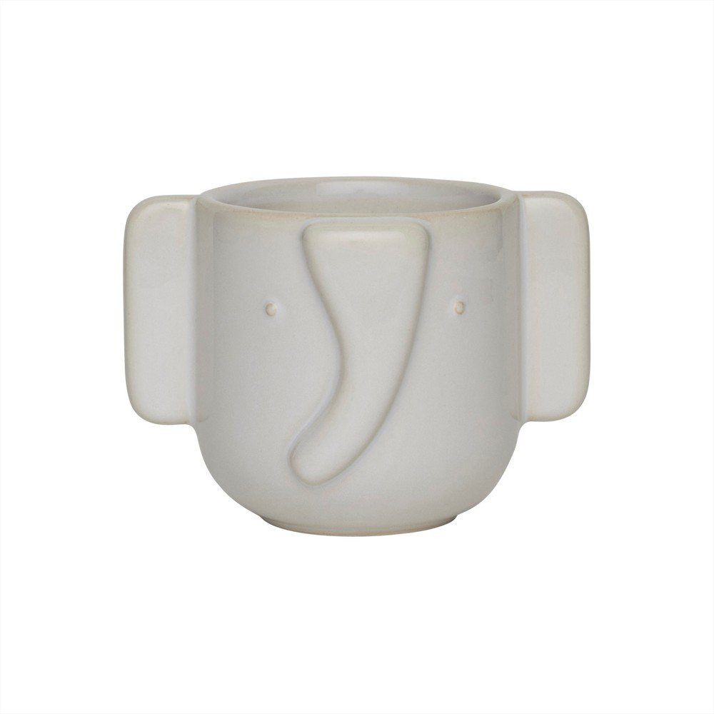Kamionkowa ręcznie wykonana osłonka na doniczkę ø 9 cm Elephant – OYOY Mini