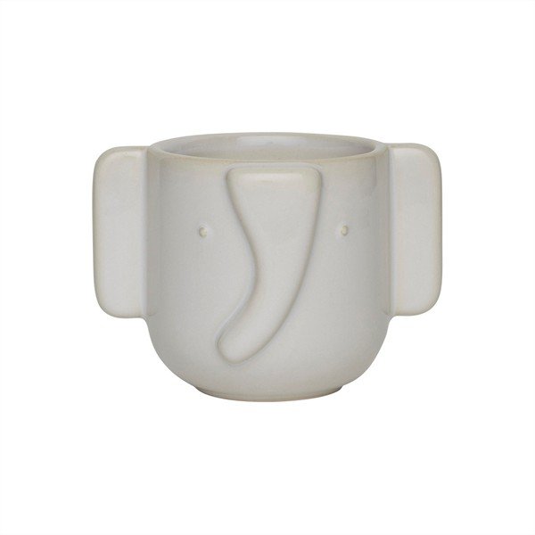 Kamionkowa ręcznie wykonana osłonka na doniczkę ø 9 cm Elephant – OYOY Mini