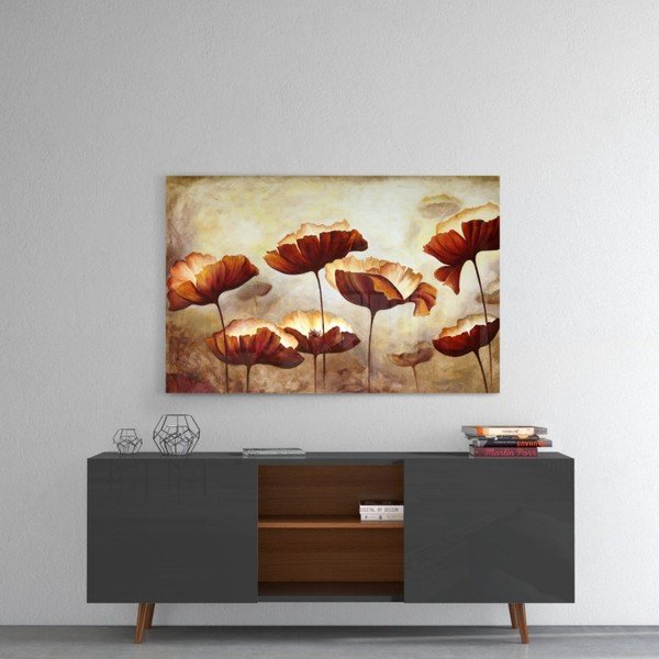 Szklany obraz Insigne Poppy, 72x46 cm-image-1