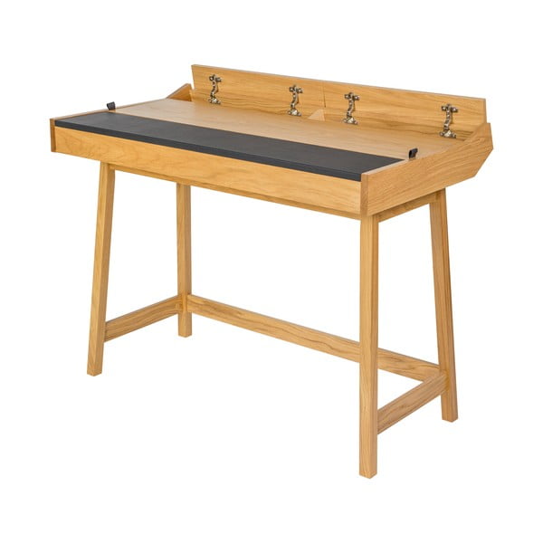 Biurko z drewna dębowego Woodman Brompton-image-3