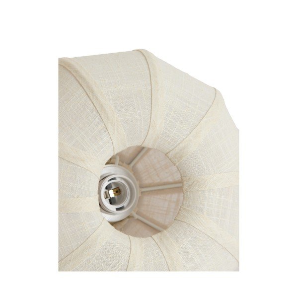 Kremowa lampa sufitowa z tekstylnym kloszem ø 30 cm Zosia – Light & Living-image-4