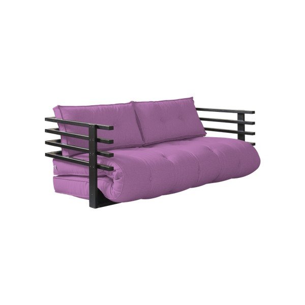 Sofa rozkładana Karup Funk Black/Taffy Pink-image-2