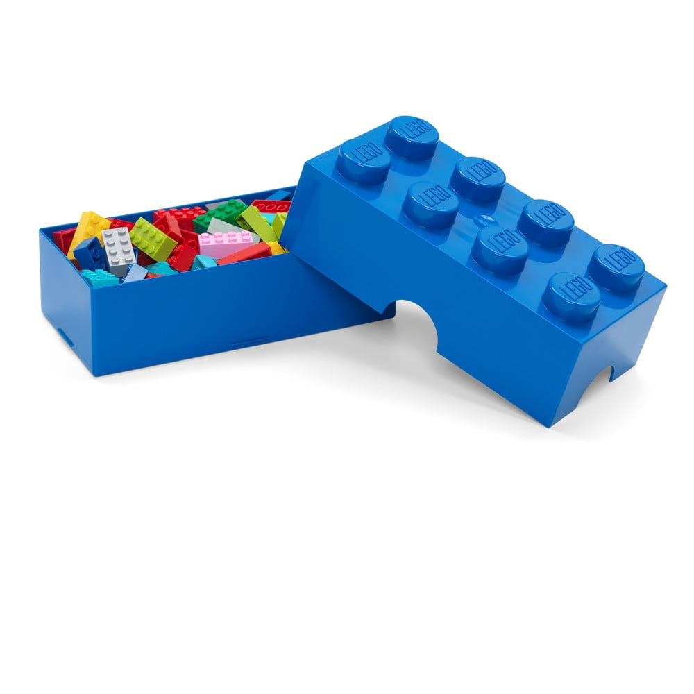 Niebieski plastikowy pojemnik dziecięcy 20x10x7 cm – LEGO® (zdjęcie 4)