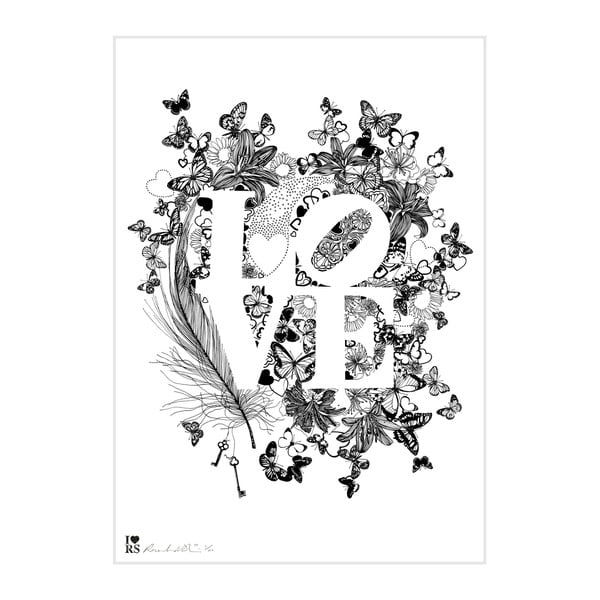 Plakat Love, 30x40 cm, edycja specjalna
