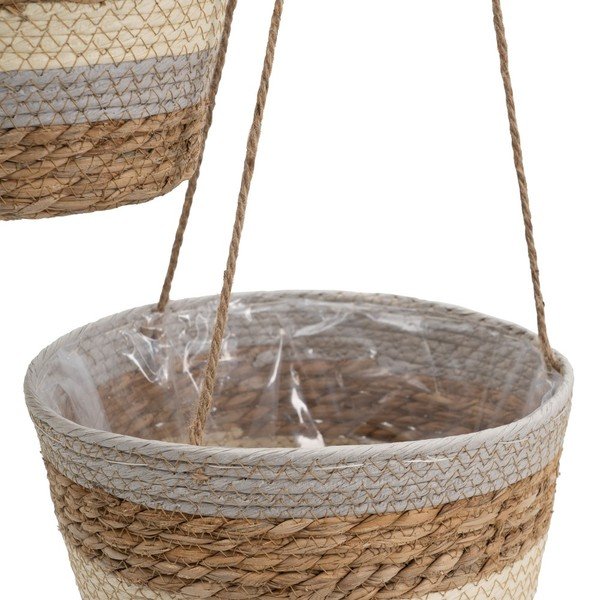 Wiszące doniczki zestaw 3 szt. z trawy morskiej ø 20 cm – Ixia-image-3