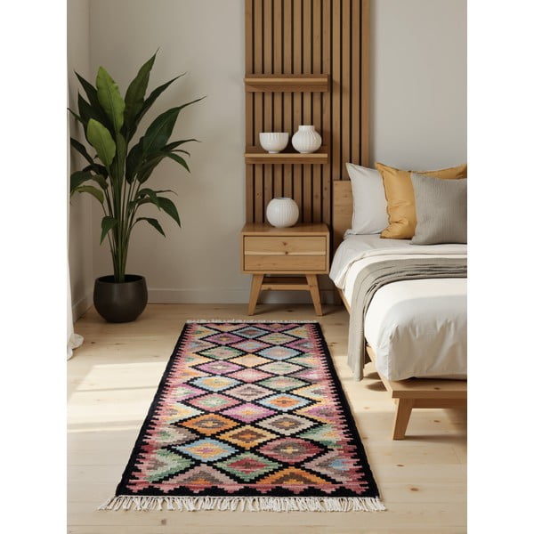 Wełniany chodnik dwustronny tkany ręcznie 60x190 cm Kamal Zara – Nouristan-image-1