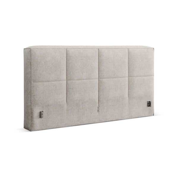 Beżowy tapicerowany zagłówek 209x100 cm Darren – Micadoni 