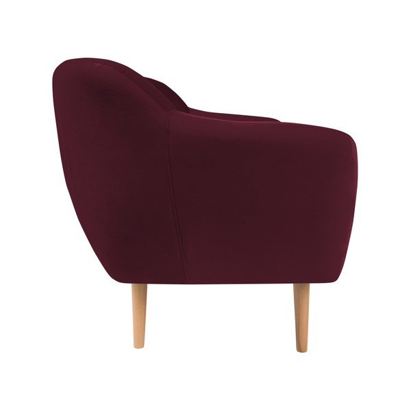 Bordowa sofa 2-osobowa Mazzini Sofas Benito-image-2