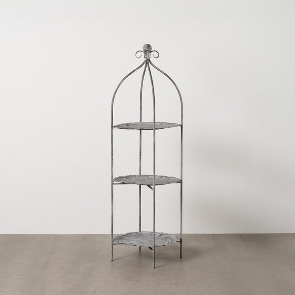 Szary metalowy regał 45x144x45 cm Mireille – Ixia-image-1