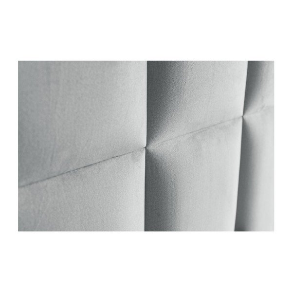 Jasnoszare łóżko boxspring ze schowkiem 140x200 cm Flip – Ropez-image-3