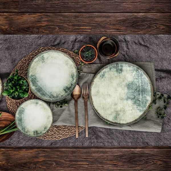 24-częściowy zestaw porcelanowych naczyń Güral Porselen Denim-image-1