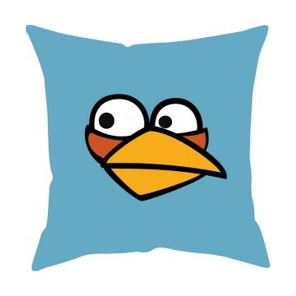 Niebieska poduszka Angry Birds 016 Blue, 40x40 cm