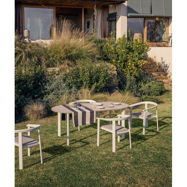 Kremowe krzesło ogrodowe Erice – Kave Home-image-2