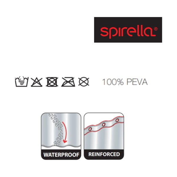 Zasłona prysznicowa 180x200 cm Goldfish – Spirella-image-3