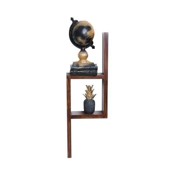 Wielopoziomowa półka z litego drewna jodłowego 17 cm Linn – Kalune Design-image-2