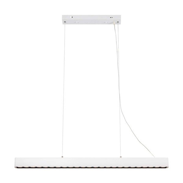 Biała lampa wisząca LED z metalowym kloszem Plano – Markslöjd