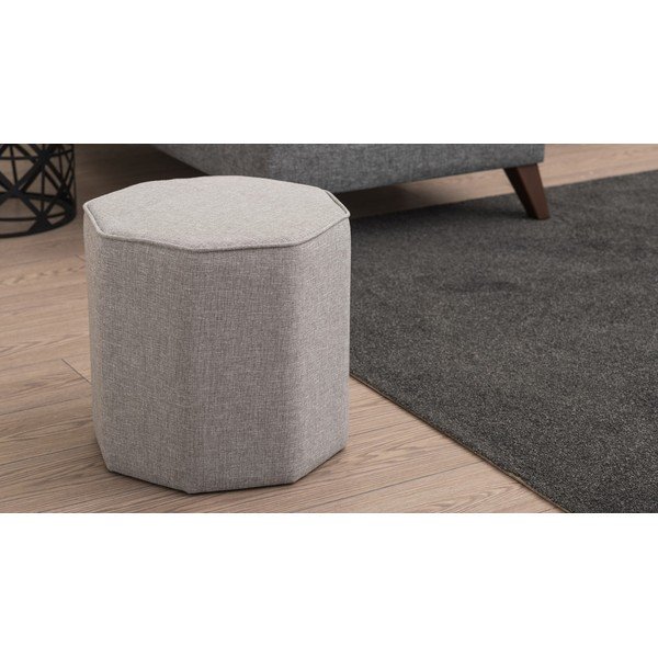 Jasnobrązowy puf Hexa – Balcab Home-image-2