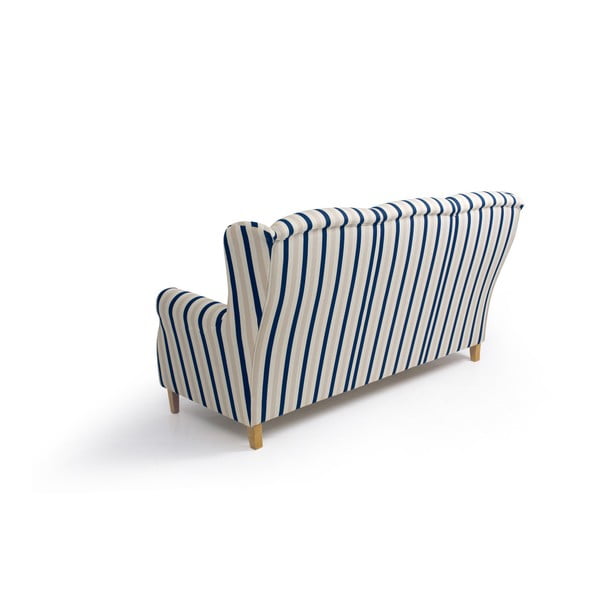 Niebiesko-biała sofa w paski Max Winzer Lorris, 193 cm-image-4