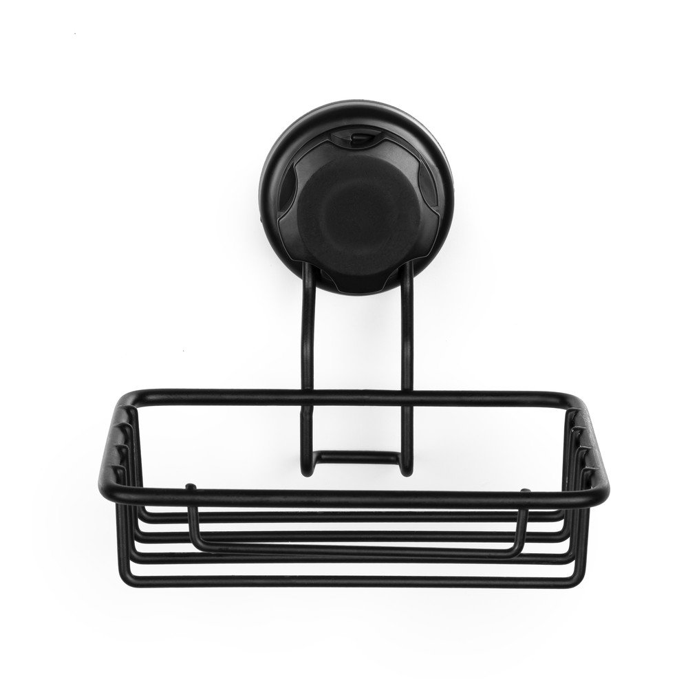 Czarna samoprzylepna mydelniczka Compactor Bestlock Black Soap & Sponge Holder (zdjęcie 5)