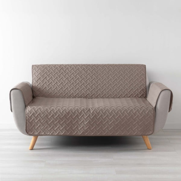 Brązowy ochronny pokrowiec na sofę 4-osobową Lounge – douceur d'intérieur