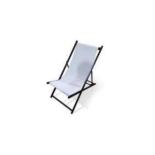 Biały składany leżak ogrodowy Bonami Essentials Deck, dł. 106 cm