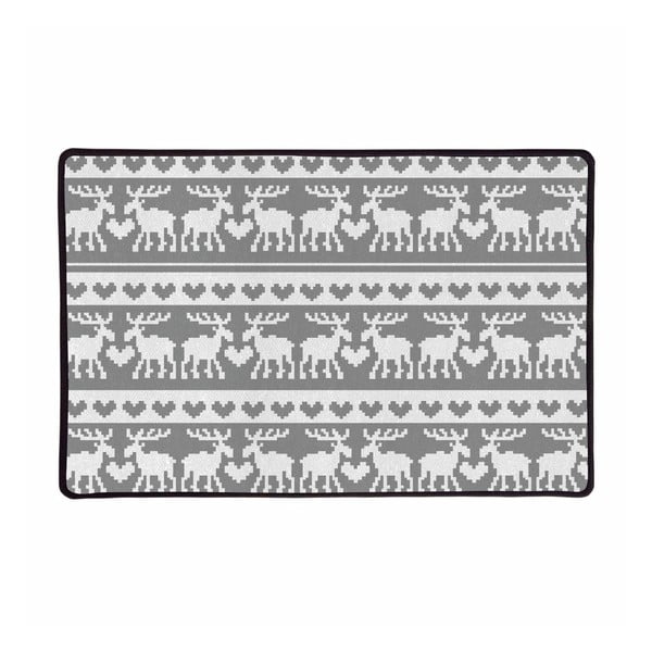 Wielofunkcyjny dywan Butter Kings Grey Reindeer, 45x75 cm