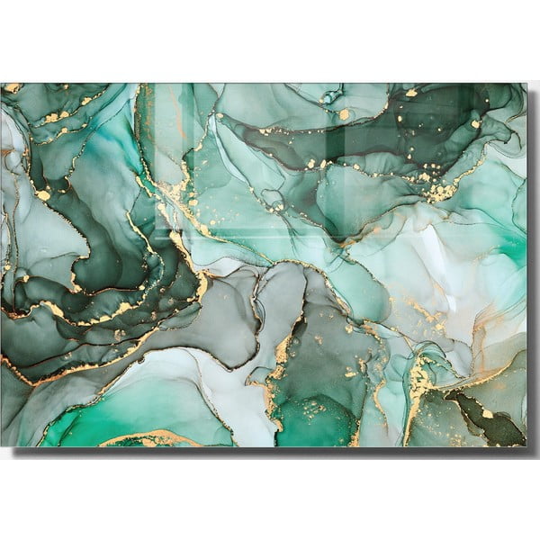 Szklany obraz 100x70 cm Turquoise – Wallity