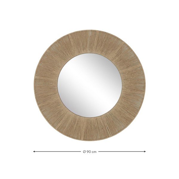 Lustro ścienne z metalową ramą Westwing Collection Citra, ø 90 cm-image-4
