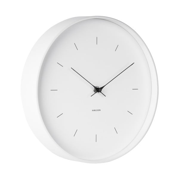 Biały zegar ścienny Karlsson Butterfly, Ø 27,5 cm-image-1