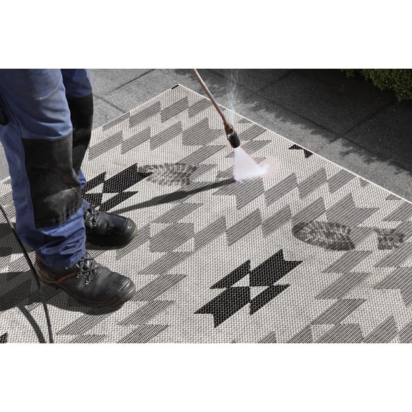 Czarno-biały dywan odpowiedni na zewnątrz Ragami Geo, 160x230 cm-image-4