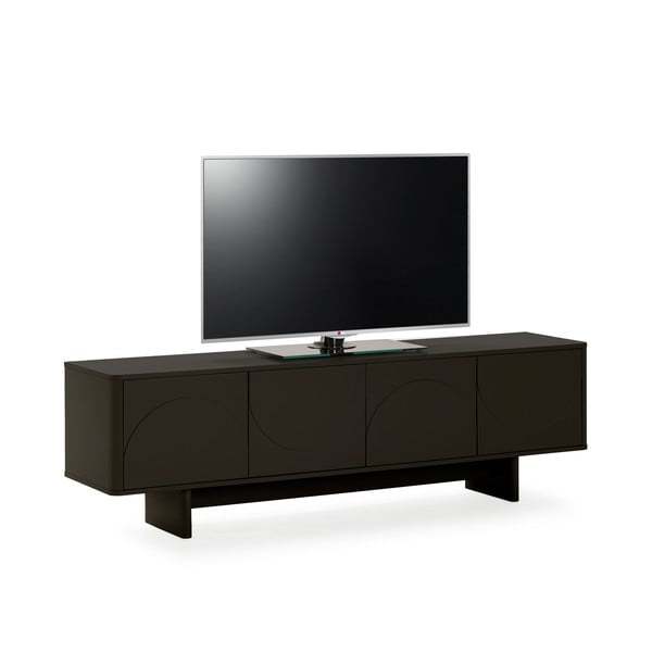 Czarna szafka pod TV 180x55x40 cm Solei – MOME-image-2