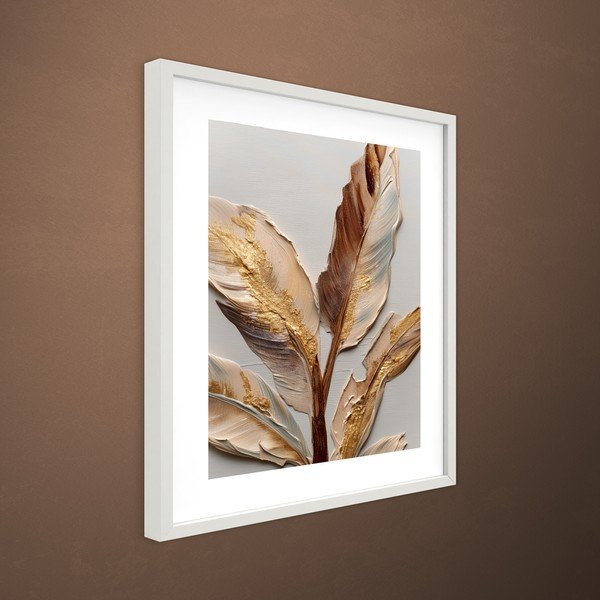 Obraz drukowany z ramą w zestawie 40x50 cm Golden Strelitzia – Styler-image-3