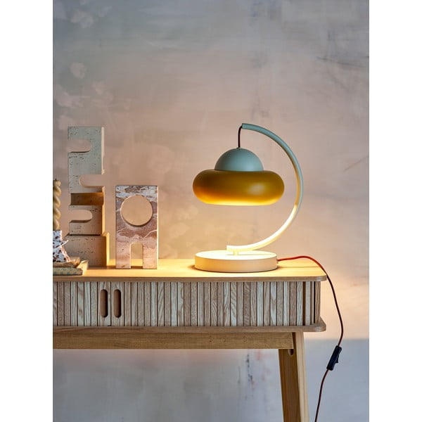Lampa stołowa w kolorze ochry/kremowa (wysokość 34,5 cm) Bubble – Bloomingville-image-2