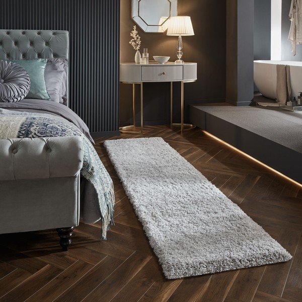 Jasnoszary chodnik 60x230 cm – Flair Rugs-image-1