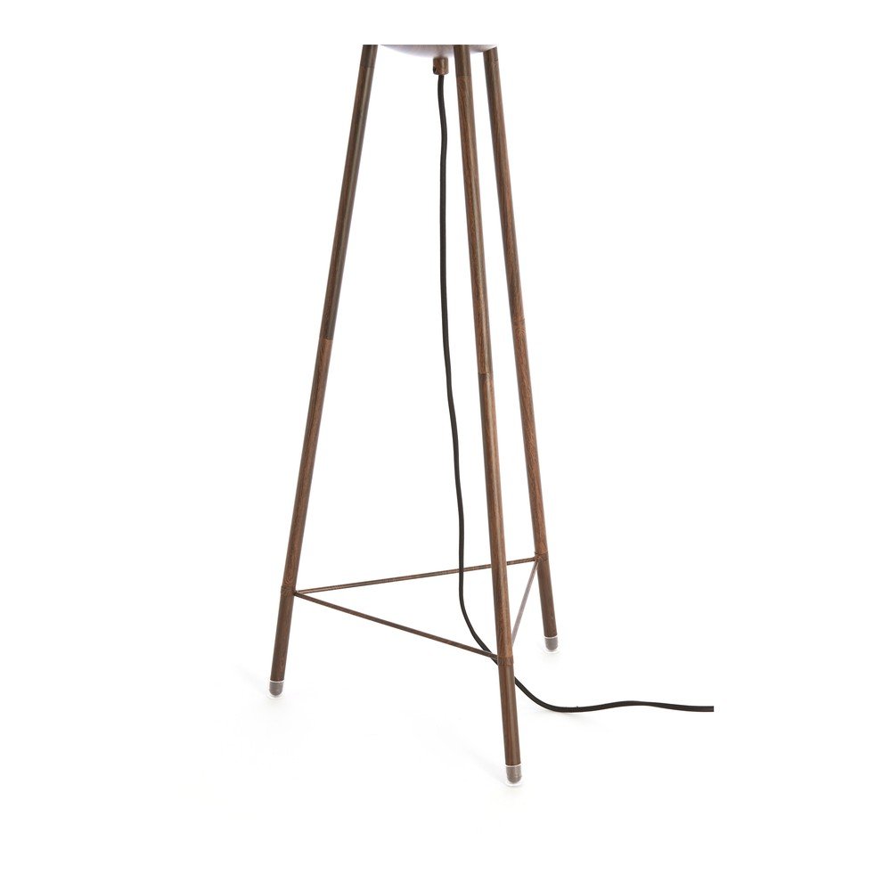 Biała lampa stojąca z tekstylnym kloszem (wysokość 133 cm) Bibury – Light & Living (zdjęcie 5)