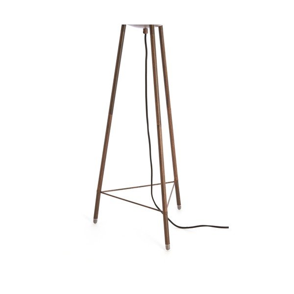 Biała lampa stojąca z tekstylnym kloszem (wysokość 133 cm) Bibury – Light & Living-image-4