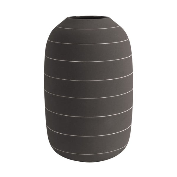 Ciemnobrązowy wazon ceramiczny PT LIVING Terra, ⌀ 16 cm