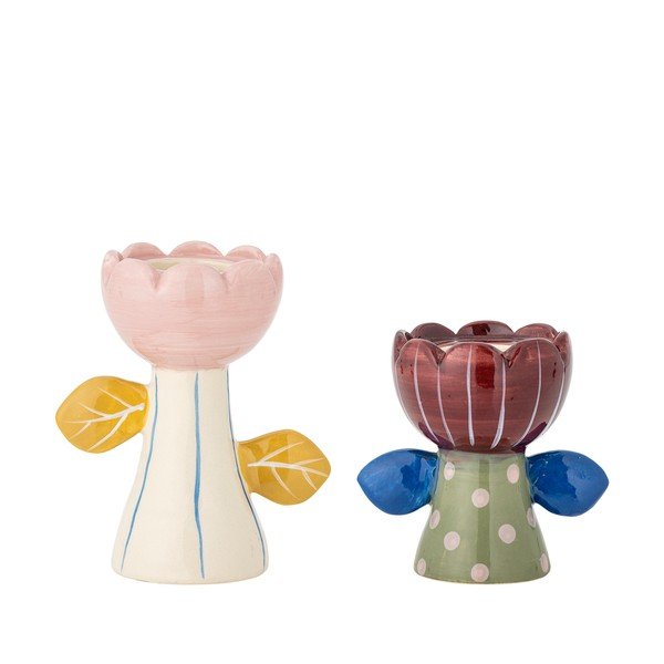 Kamionkowe świeczniki zestaw na świeczkę typu tealight 2 szt. Florita – Bloomingville
