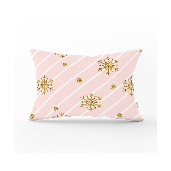 Świąteczna poszewka na poduszkę Minimalist Cushion Covers Golden Snowflake, 35x55 cm
