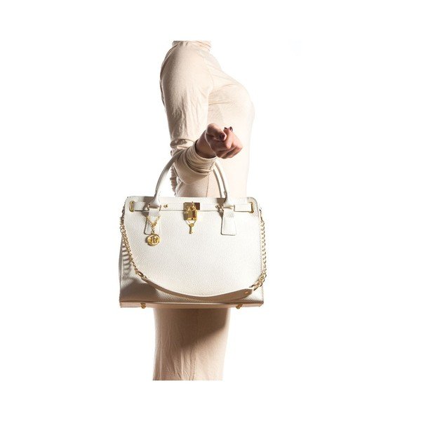 Skórzana torebka Roberta M 199 Beige-image-4