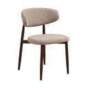 Beżowe/ciemnobrązowe tapicerowane krzesło Levanto – House Nordic