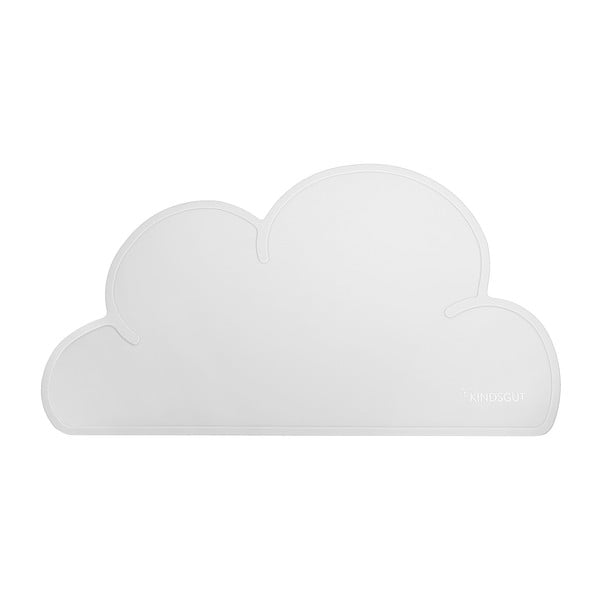 Jasnoszara silikonowa mata stołowa Kindsgut Cloud, 49x27 cm
