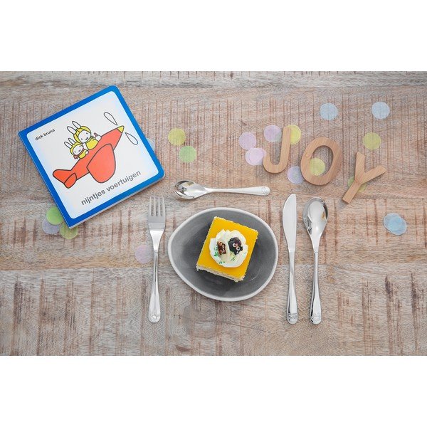 Sztućce dla dzieci ze stali nierdzewnej w kolorze srebra 4 szt. Miffy – Zilverstad-image-1